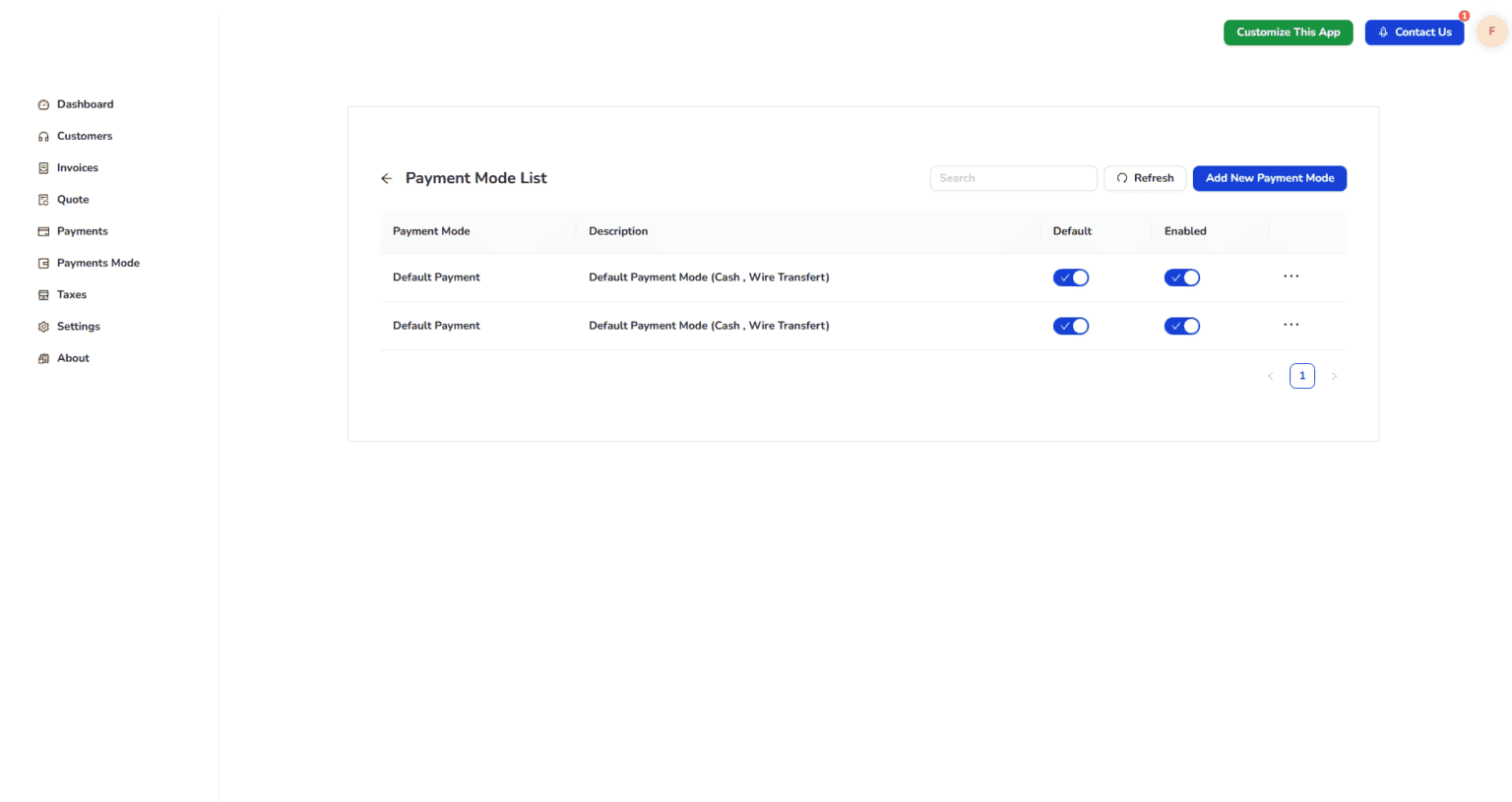 Payment Methods