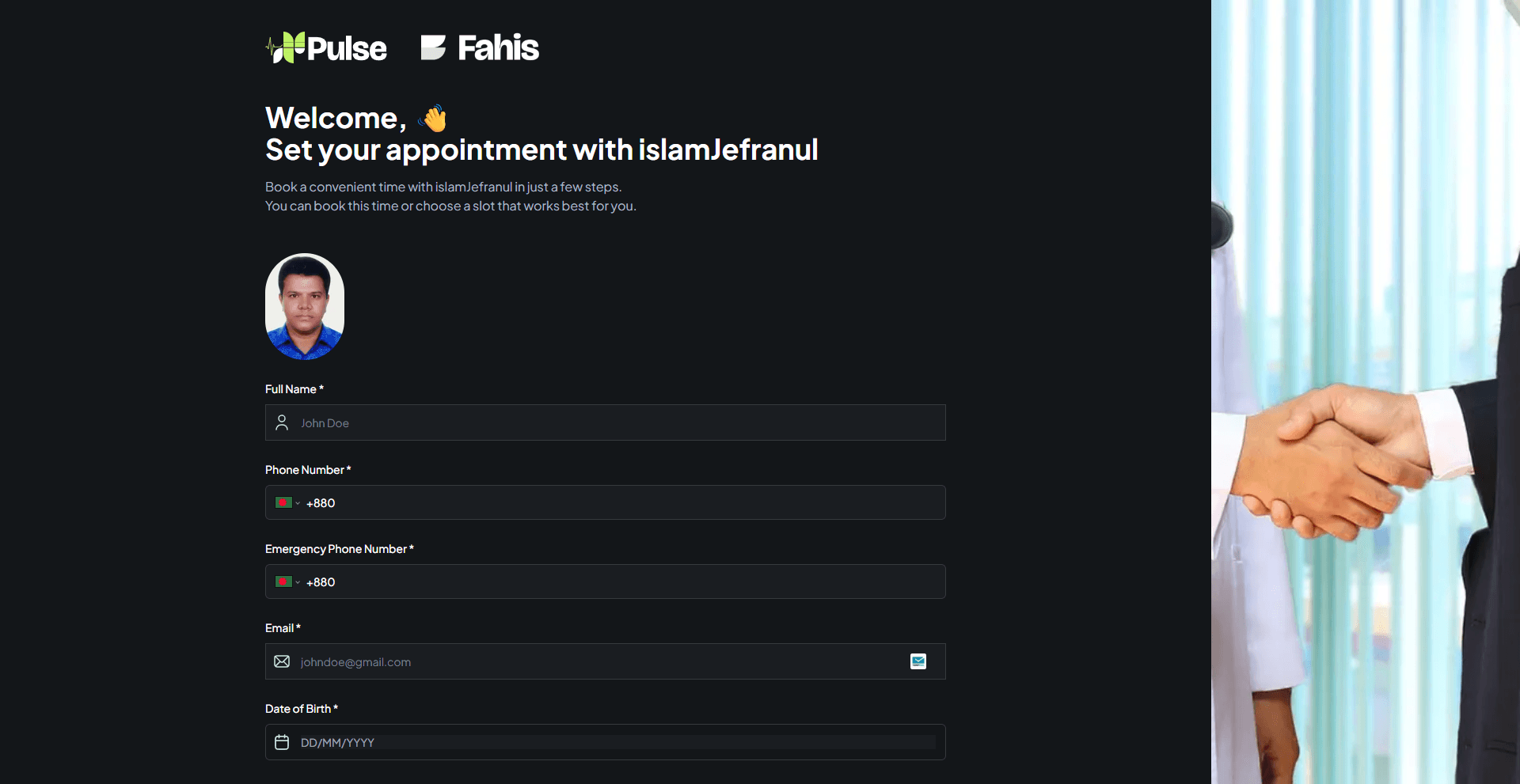 Doctor Booking Page