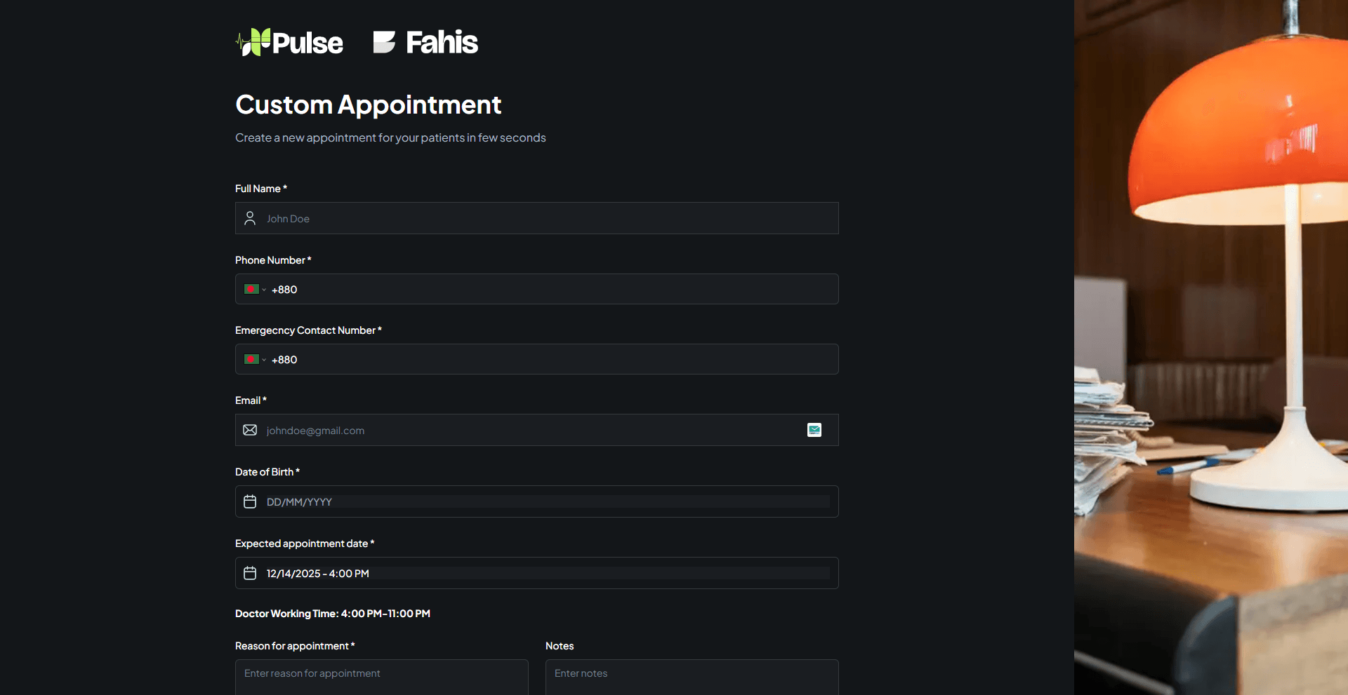 Patient Appointment Booking