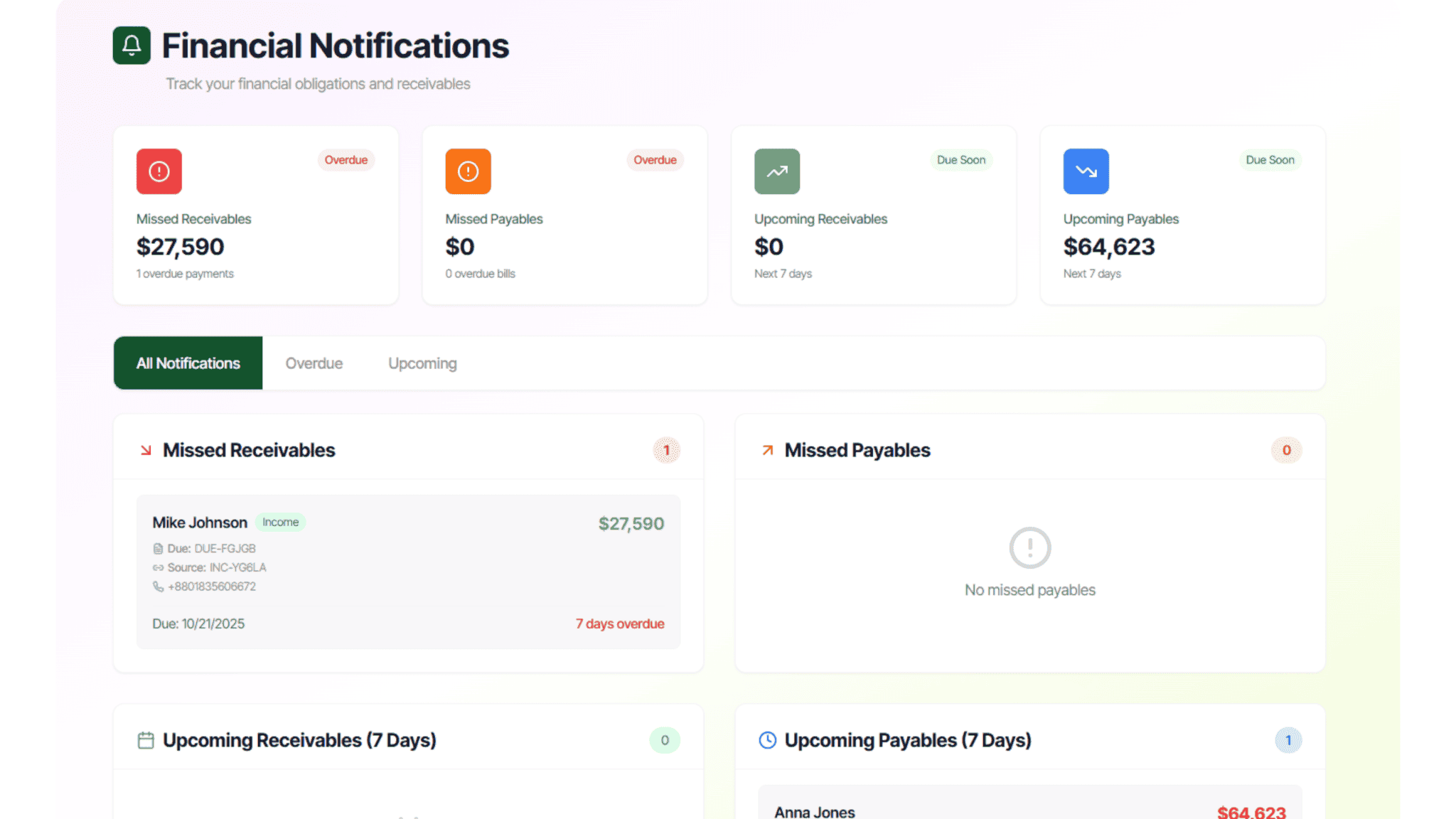 Client Payment Tracking