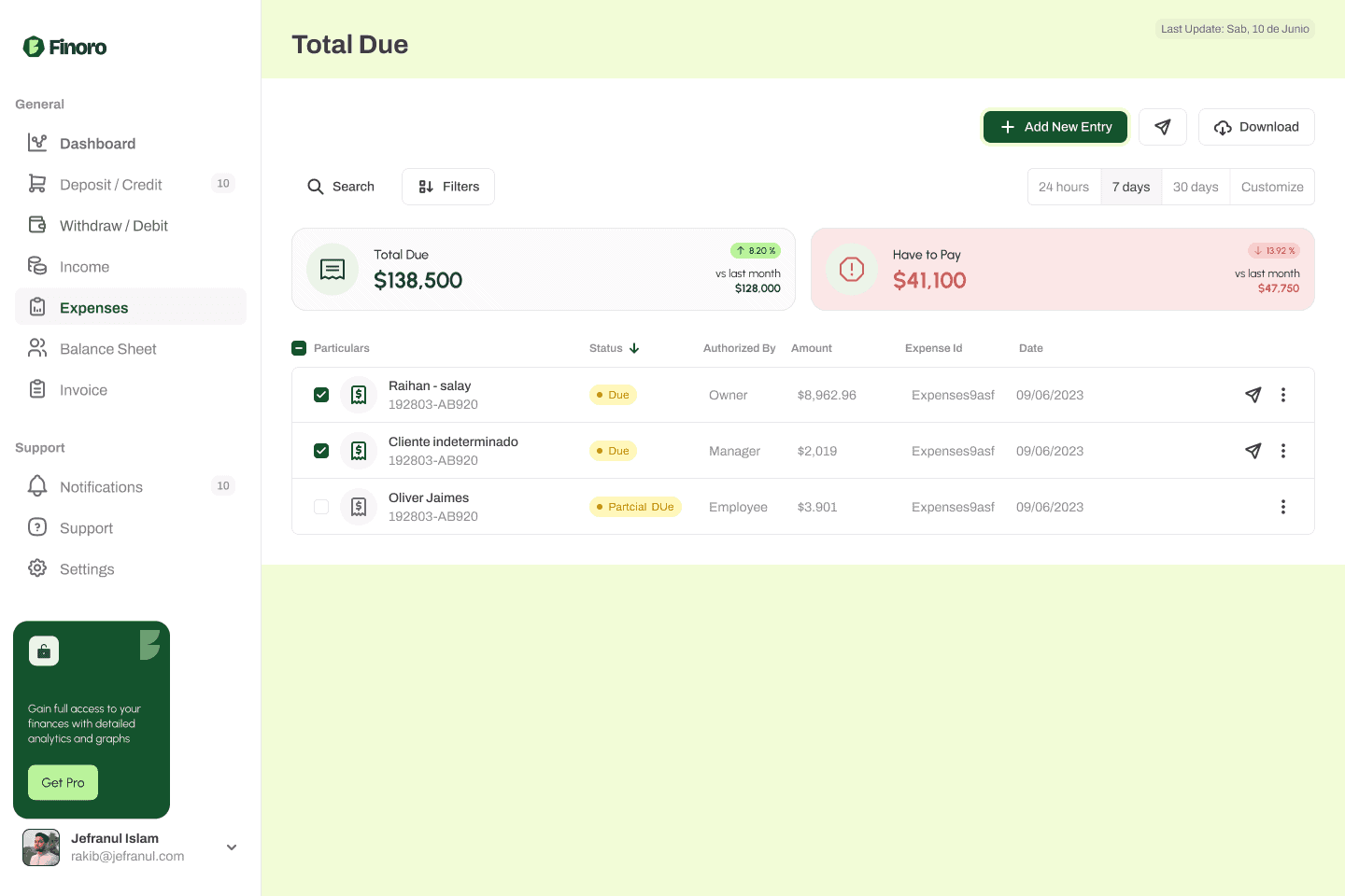 Income & Expense Smart Analytics