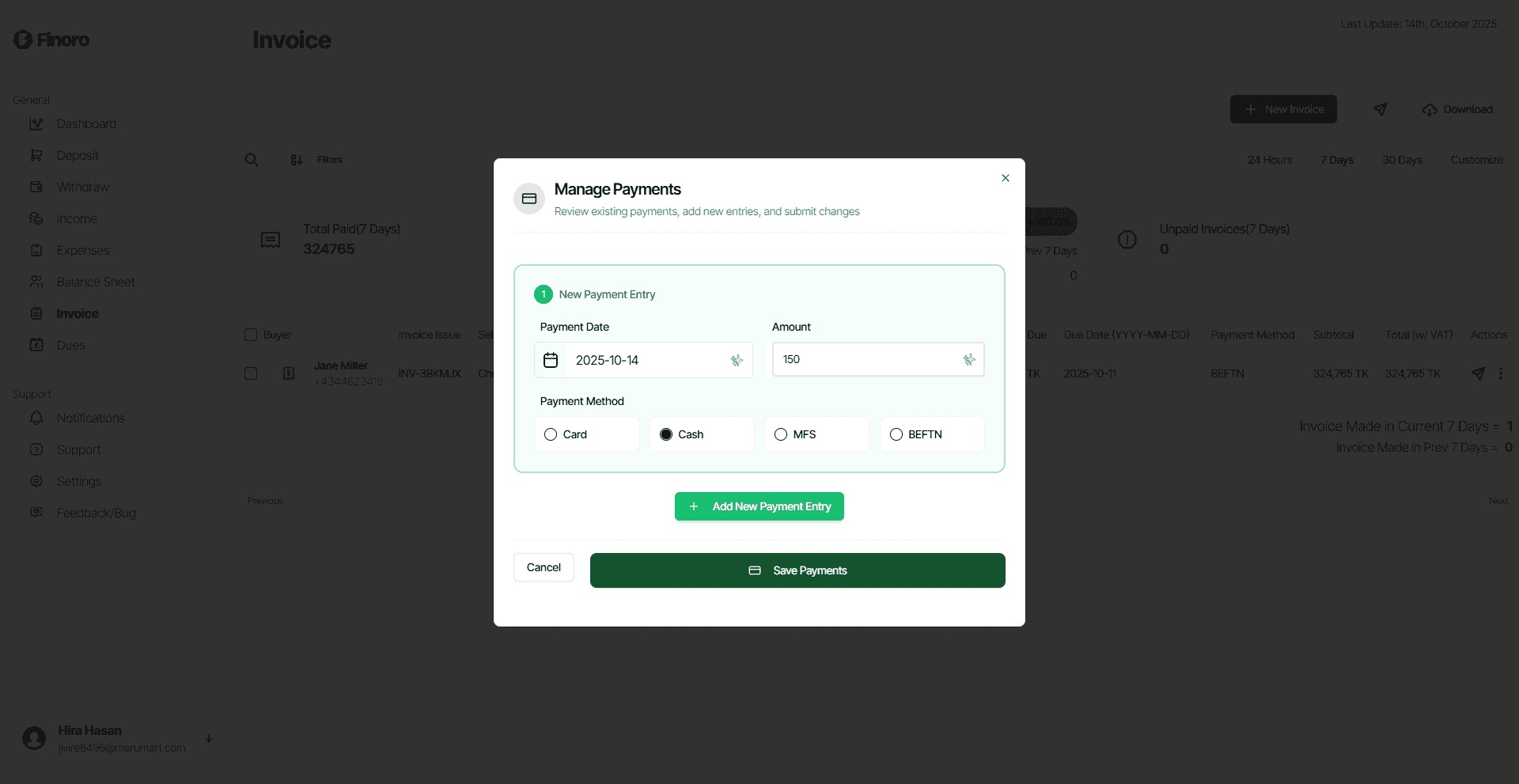 Expense & Due Tracking